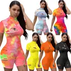 Rompers 2021 Womens Jumpsuit Rompers Biker Short Set Outfit Women Bodycon 1 Piece Jumpsuit