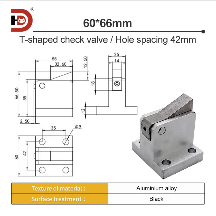 Double Speed Chain Assembly Line Block Cylinder ZDQC32-10AMT24 Pneumatic Check Gear Stop Limit Device manufacture