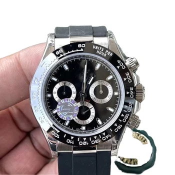 5a Super Clone Chronograph 4130 Movement Watch Clean Factory VS Factory Men's Automatic Tungsten Steel Coin Charm