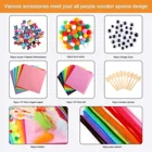 Kids Handmade Diy Wooden Spoon Set Kids Educational Creative Handmade Toy
