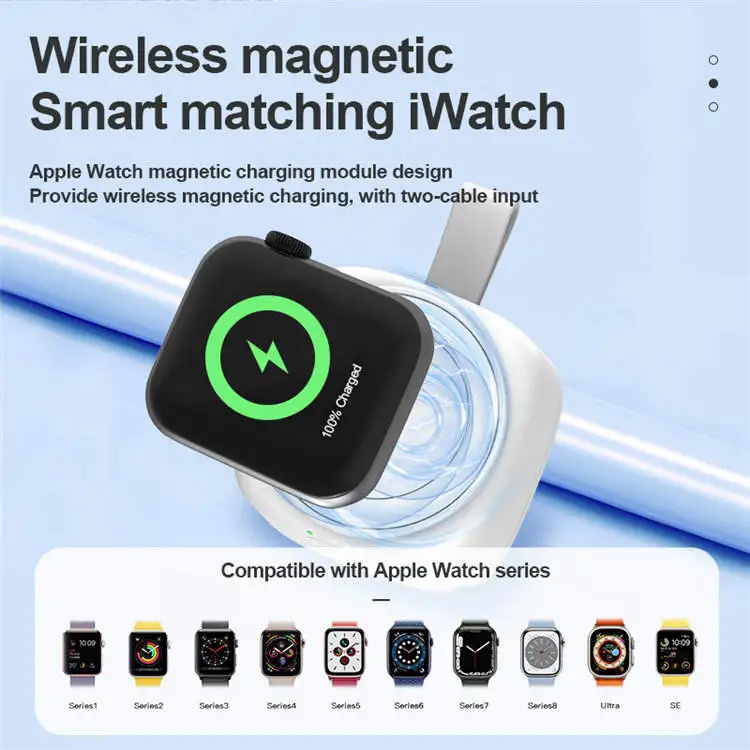 Hottest Mini Portable Power Bank For Apple Watch 6/7/8 Ultra