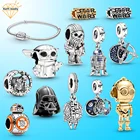 Star 2021 Star Charm Wars For Pandora Charms For Women 925 Sterling Silver Jewelry