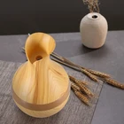Oil Diffuser Wood Diffuser Colorful LED Lights Ultrasonic Wood Air Aromas Essential Oil Humidifier Diffuser