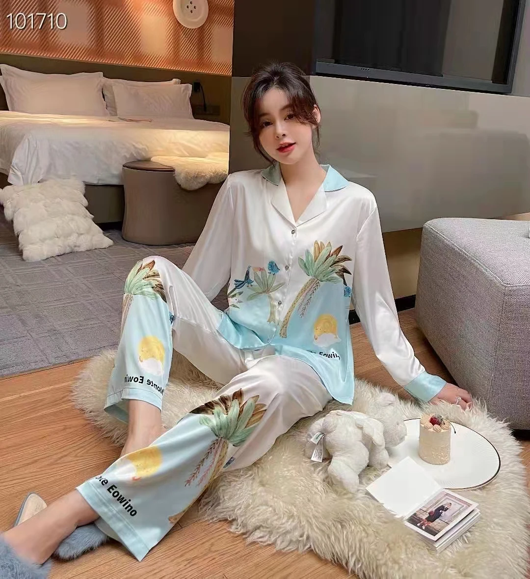 Wholesale Silk Pajama Sleepwear For 