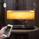 Table Night Light Multifunctional Hometree Desk Lamp Wooden Bedroom Table Lamp With Speaker Wireless Charging Night Light