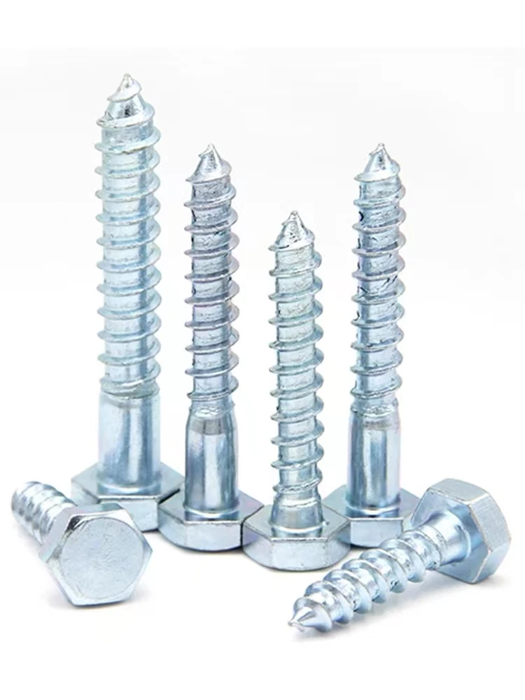 Hexagonal Flat Head Stainless Steel Self-Tapping Screw 25/40mm Length Sharp Tail Oval Style ISO Standard M3/M4/M6/M8 Thread factory