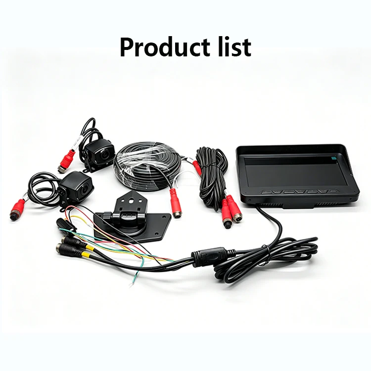 product wemaer 7 inch screen forklift front and rear view camera forklift safety device voice control truck monitor for forklift truck966-10