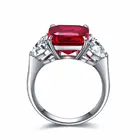 Set Ruby Proper Price Top Quality S925 Sterling Silver Plated 18k Gold Set With Ruby Ring With Certificate