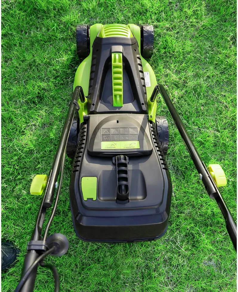 W Powerful Electric Lawn Mowerhand Push Electric Household Lawn