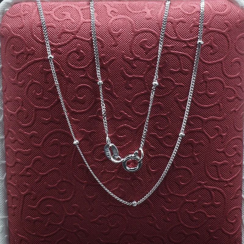 925 Fashion Jewelry Thin Necklace Curb 