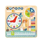 Toy Educational Educational Toy Kids Wholesale High Quality Kids Early Learning Wooden Calendar Toy Educational Toy