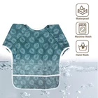 Bib Bibs With Sleeves Famicheer Waterproof Baby Feeding Baby Apron Bib With Full Sleeve