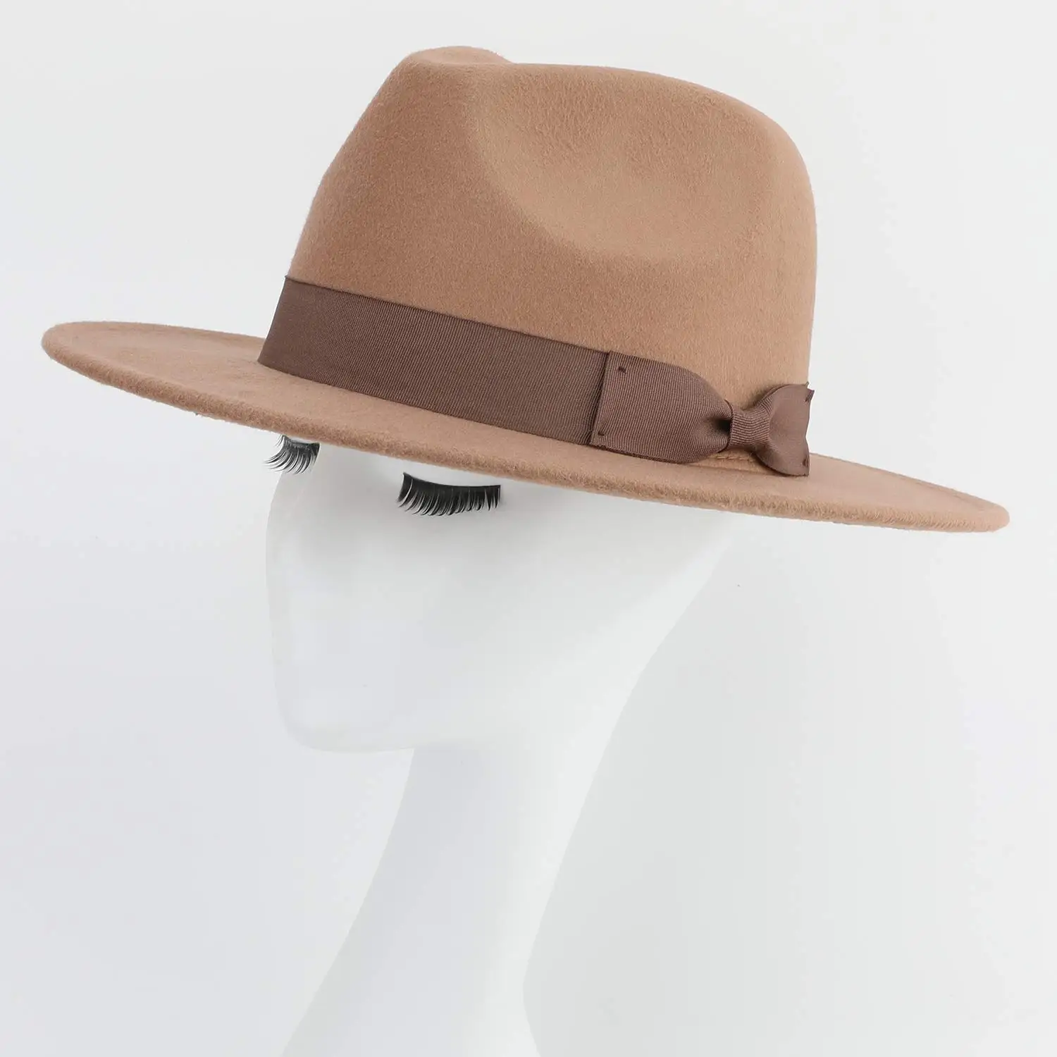 Classic Wide Brim Women Men Fedora Hat 