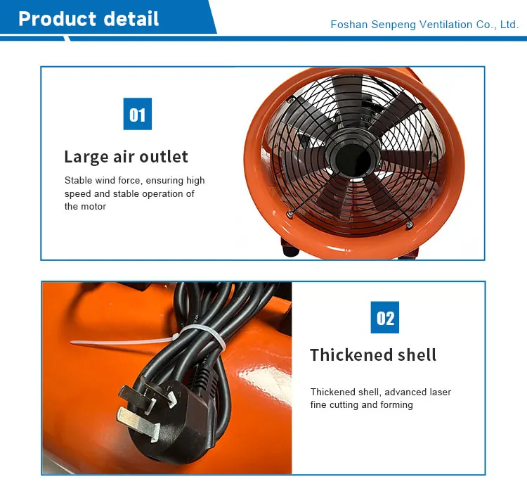 Axial Flow Fan, Portable, PVC - detail 8