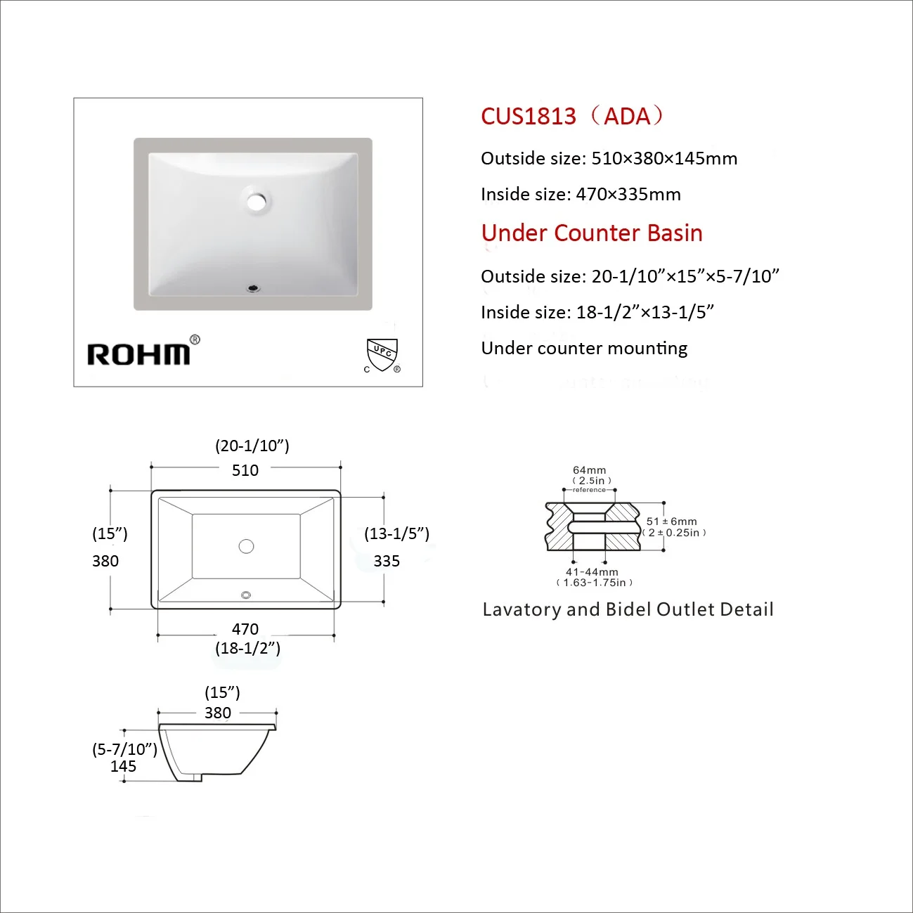 CUS1813 Sanitary Counter Top Ceramic Bathroom Stone Vanity Wash Basin Sink supplier