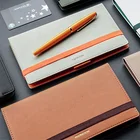 School Free Sample Pu Notebooks For Students Soft Cover Undated Planner A5 School Notebook With Elastic