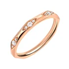 Wholesale Jewelry Ring Ring Gemnel Wholesale High Quality Jewelry Simple Ins Style Even Diamond Engagement Ring