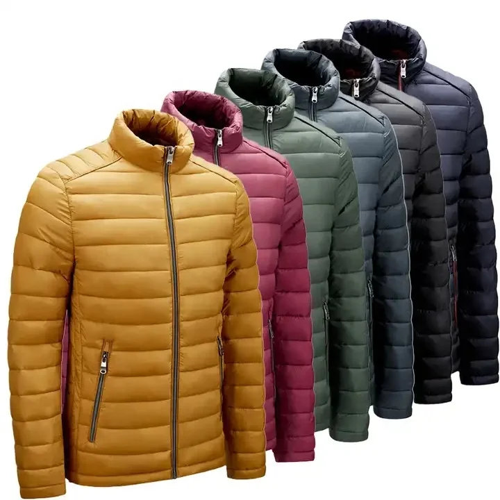 MAGCOMSEN Men's Lightweight Puffer Jacket Hooded Full Zip Water-Resistant Quilted Lined Winter Coats