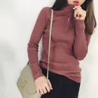 Wool Sweatshirt Custom Woman Winter Knit Wool Designer High Neck Half Zipper Pullover Vintage Sweatshirt Sweater