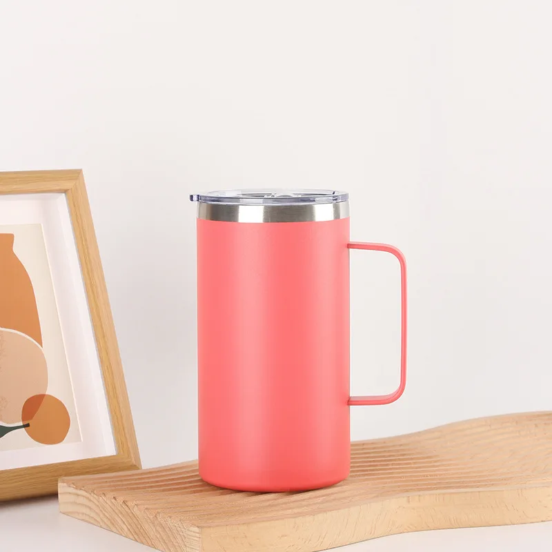 New 304 stainless steel insulation cup vacuum double layer high value handheld cup outdoor portable mug wholesale