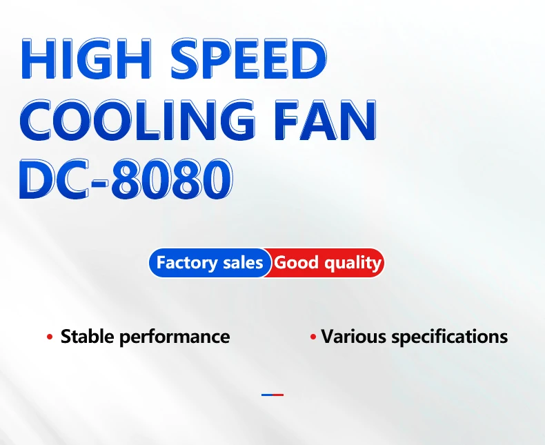 Fan, 12v, 24v, 48v, 80mm - detail 2
