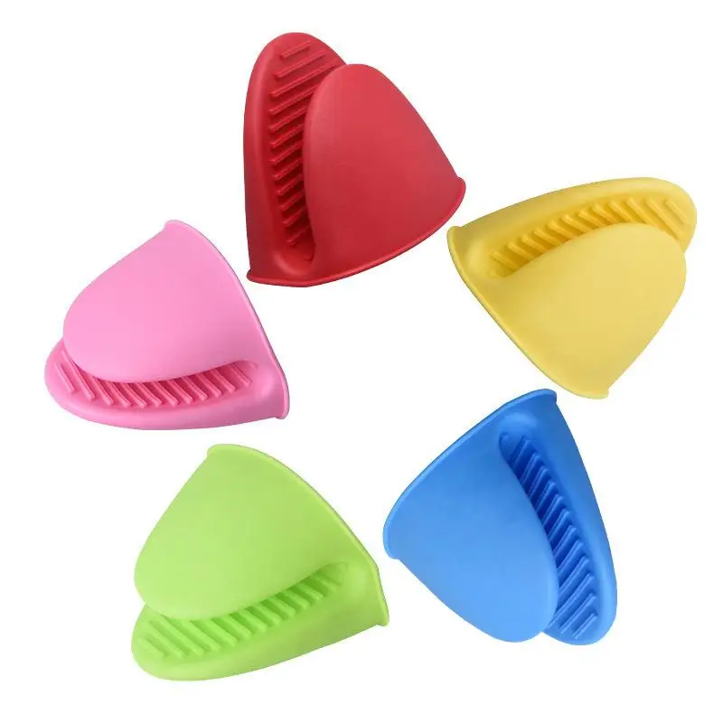 product cooking baking kitchen gadget microwave oven silicone printed heat resistant oven mitts anti scalding pot lid holders sets bowl-13