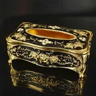 Box Euro-bar Hotel Sitting Room Tea Table Smoke Box Creative Jewelry Furnishing Articles Rose Tissue Box