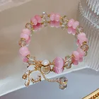 Opal Natural Stone Opal Bracelet Exquisite Rhinestone Gourd Pendant Crystal Tassel Bracelet