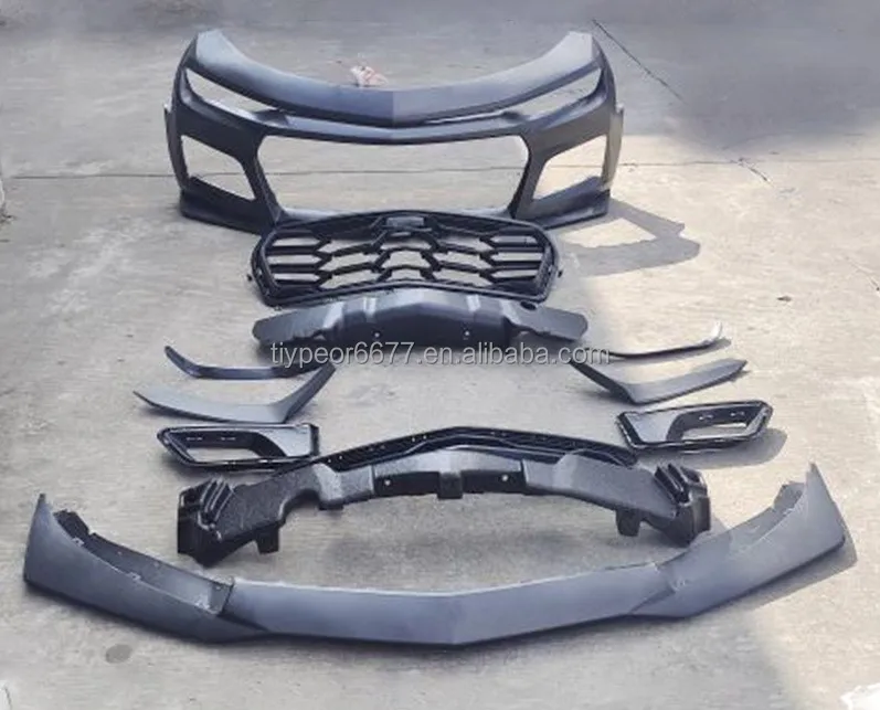 product tiypeor front bumper assembly car body kits for chevrolet camaro 2019 2023 1le ls lt face modification surround auto bodykit-5