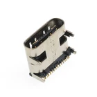 Hole USB Type C Receptacle 24pin Horizontal SMT+through Hole PCB Mount Long Body For Charging Port Charging Socket