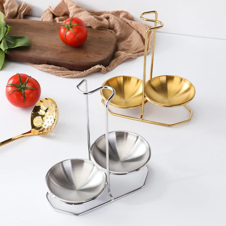 New Arrivals Party Pot Lid Holder For Pots And Spoon Rest With Bowls And Dishes Spoon Rest Holder Stainless Steel Rack