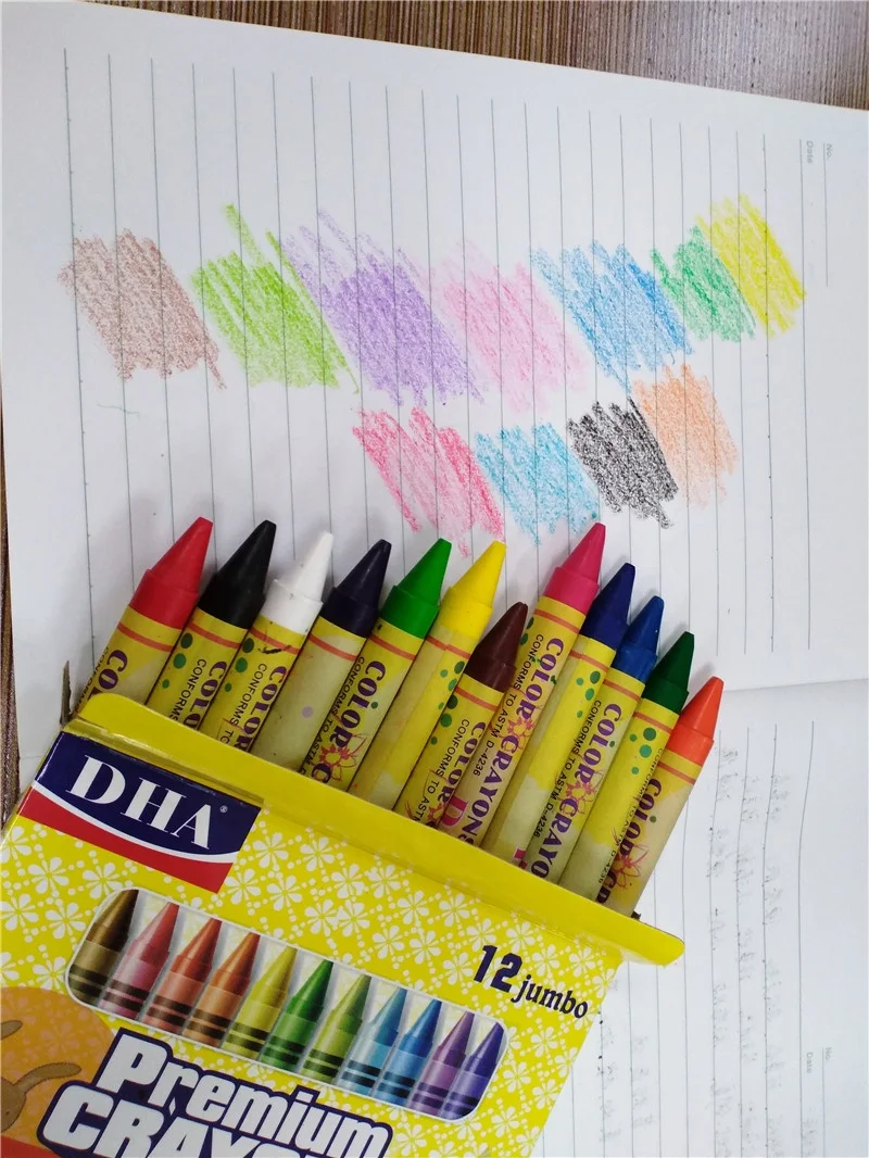 Factory Direct Sale Crayon Washable Erasable With Multi Color Wax Caryon For Kids