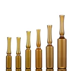 Glass Glassglassglass 1ml 2ml 5ml 10ml Empty Clear And Amber Curved Neck Easy To Break Medical Injection Glass Ampoule
