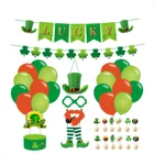 Paper Decorations Wholesale Custom Newly Paper Banner Birthday Decorations Pack Set St. Patrick's Day Party Supplies