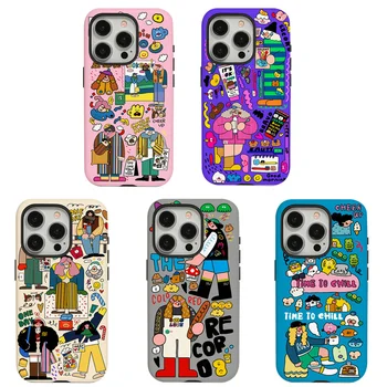 Film 2-in-1 Customised Phone Case For Iphone15 Pro 14 13 12 11 with Personalized Design TPU+PC