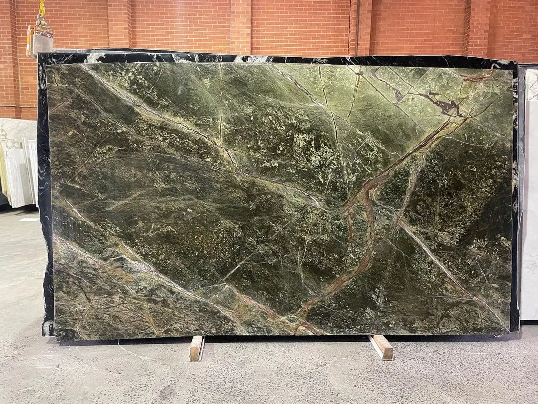 product china suppliers modern green rainforest brown marble slab polished surface 1 year warranty for villa flooring and wall tiles680322-3