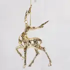 Ornament Hot Sales High Quality Christmas Tree Decoration Plastic Silver Reindeer Ornament