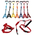 Alibaba Hot Sale Collars Rope For Pet Dog Adjustable Soft Towing Cable Nylon Traction Harness Set
