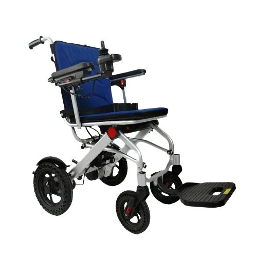 Light weight Folding Aluminum Wheelchair power Wheelchair electric Aluminum alloy Wheelchair with USB charger controller