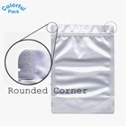Custom Foil Bags Foil Bags Packing Custom Matt Light Food Packaging Zip Lock Silver Mylar Aluminum Foil Plastic Bags