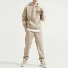 Custom Logo Cotton 2 Piece Hoodie And Jogger Set Unisex 2021 Sweat Suits Mens Hoodie And Sweatpants Set