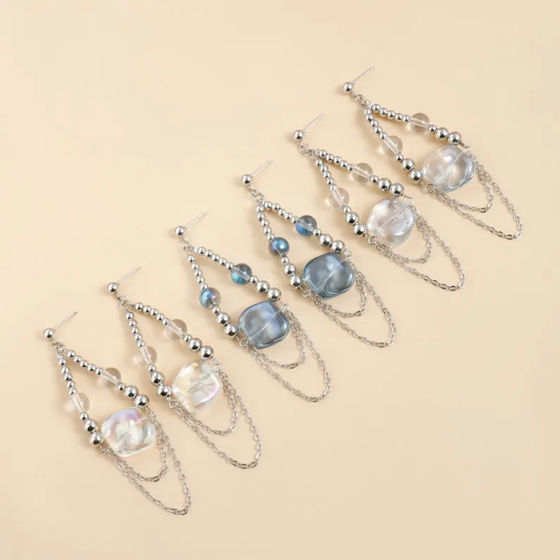 New Design Waterproof 925 Silver Earring Pearl Flower Drop Hoop Pendant Earrings for Girl