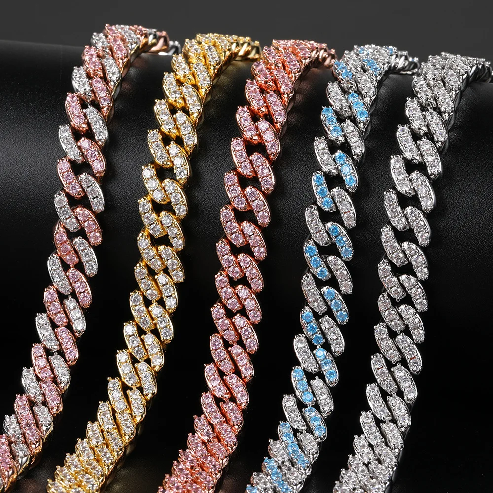 Miami Cuban Link Chain Two Tone Hip Hop 