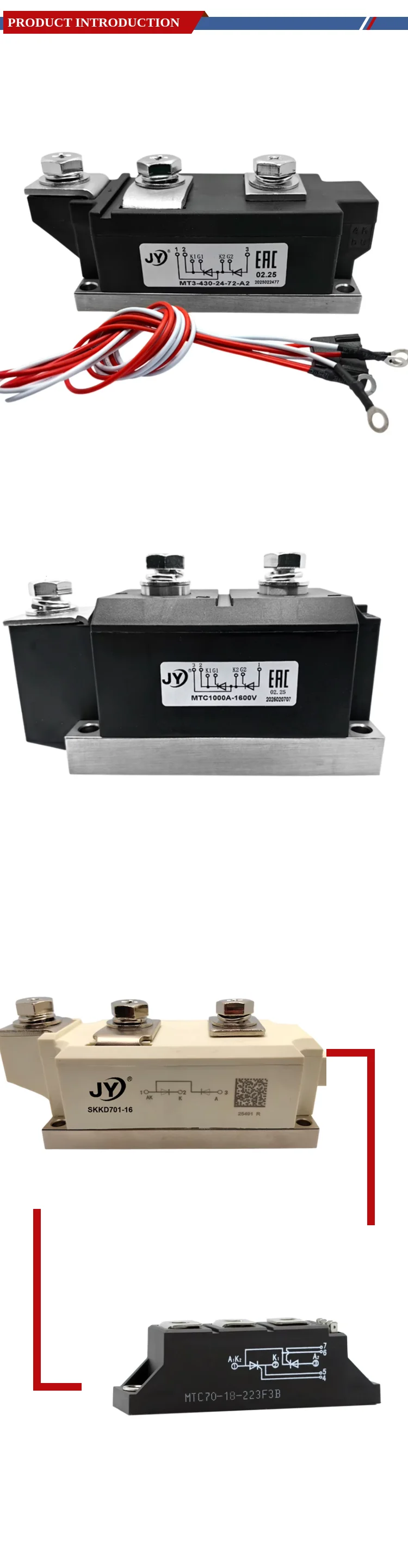 Triac Thyristor Speed Controller, SCR, MD5-1000-28-D - detail 6