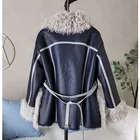 Fall/winter 2021 New Fur All-in-one Coat Female Motorcycle Style Lamb Fur Coat