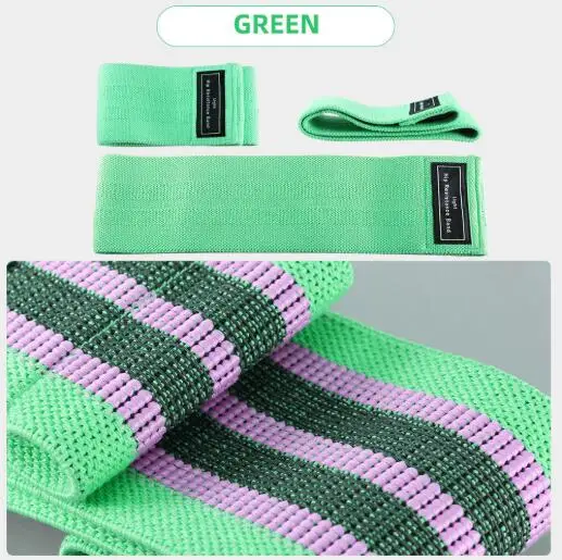 3-Pack Yoga Exercise Bands Tension Pull Strap Hip Warping Squat Resistance Bands