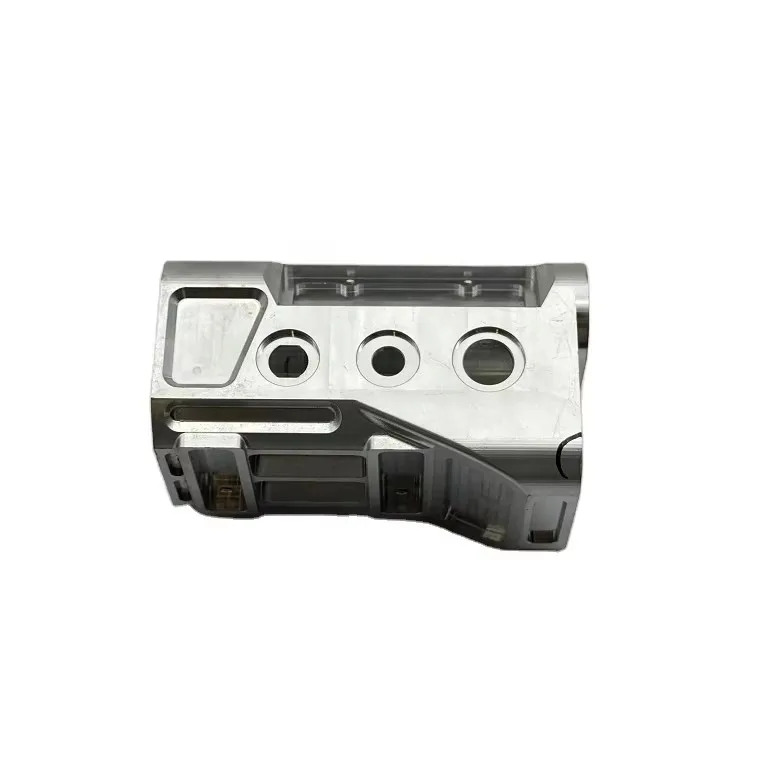 product custom aluminum die casting precision metal flange shell front mirror tube electroplating polishing with cnc milling-10
