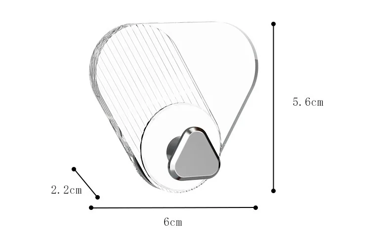 Crochets de luxe légers pour cuisine et salle de bain, crochet triangulaire auto-adhésif à forte capacité de charge en ABS