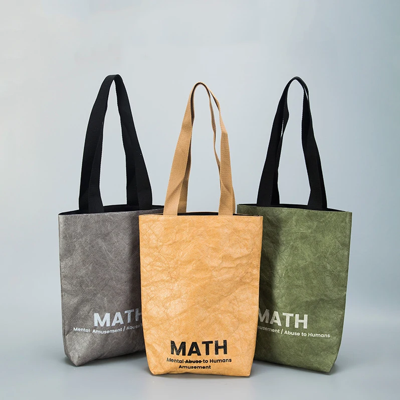 ISO BSCI Factory Eco-Friendly Custom Reusable Tote Tyvek Bag Recyclable Paper Shopping Bag Promotional supplier