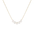 Pearl Necklace ROXI Elegant Pearl Jewelry S925 Sterling Silver Minimalism 18k Gold Clavicle Pearl Necklace